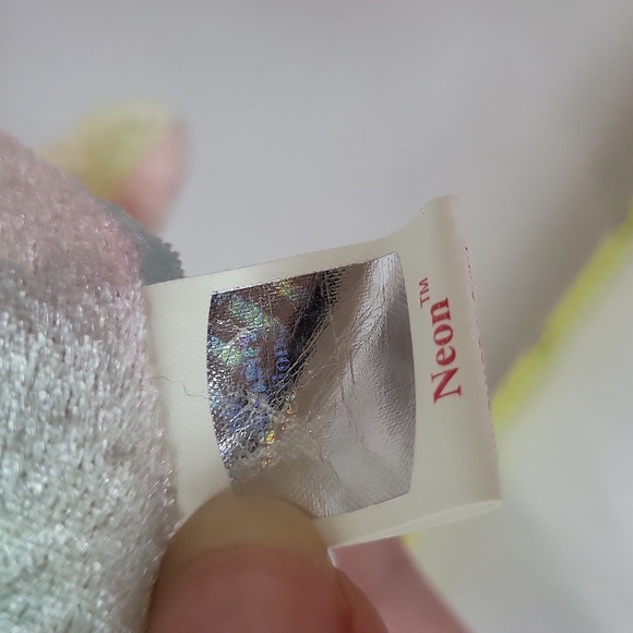 Neon Ty Beanie Baby Sea horse plush vintage 1999 - Picture 8 of 8